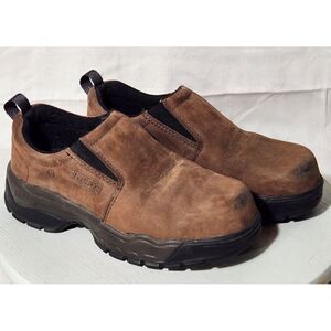 PPE‎ women's WORX by Red Wing slip-on Safety shoes Steel Toe non-slip size 6.5 W